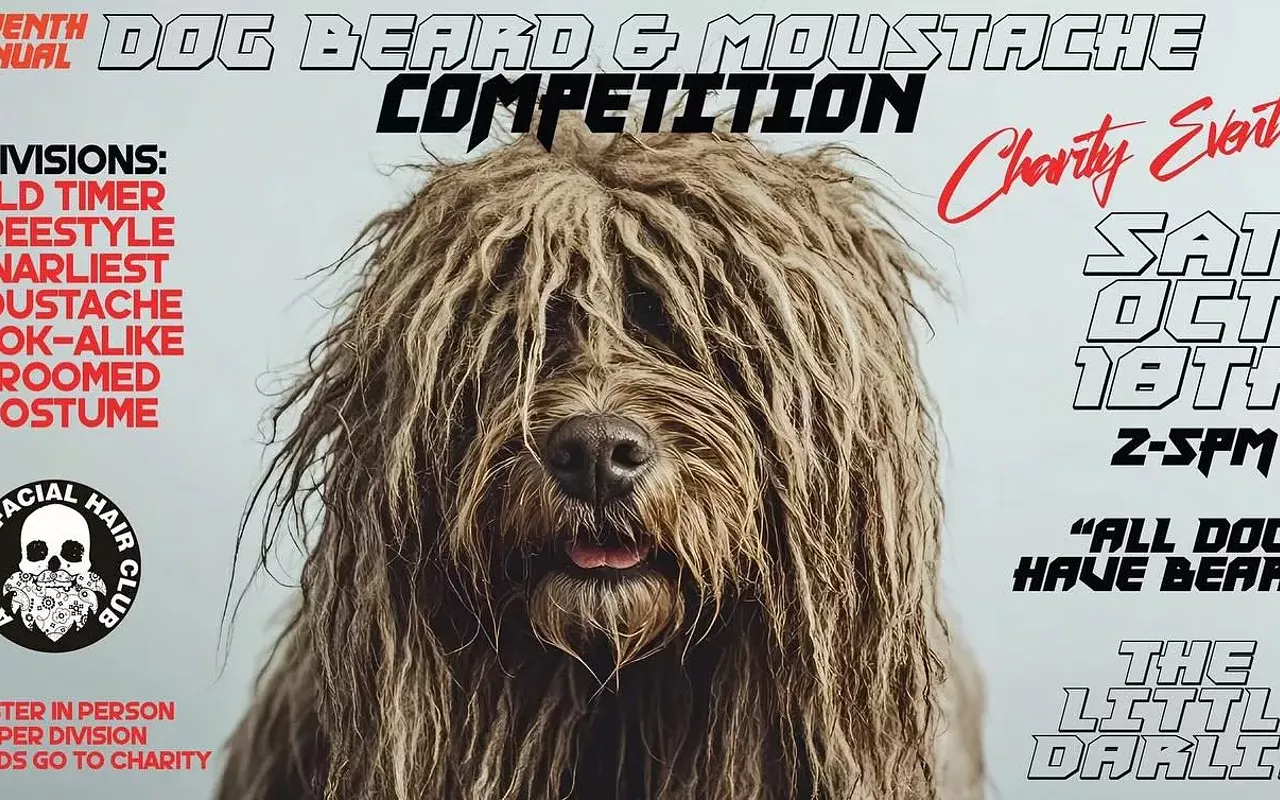 Image: 11th Annual Dog Beard & Mustache Competition