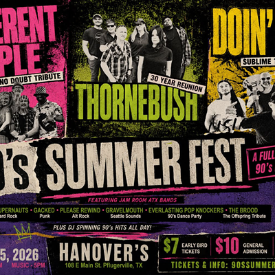 Image: 90s Summer Fest by The Jam Room at Hanovers Pflugerville