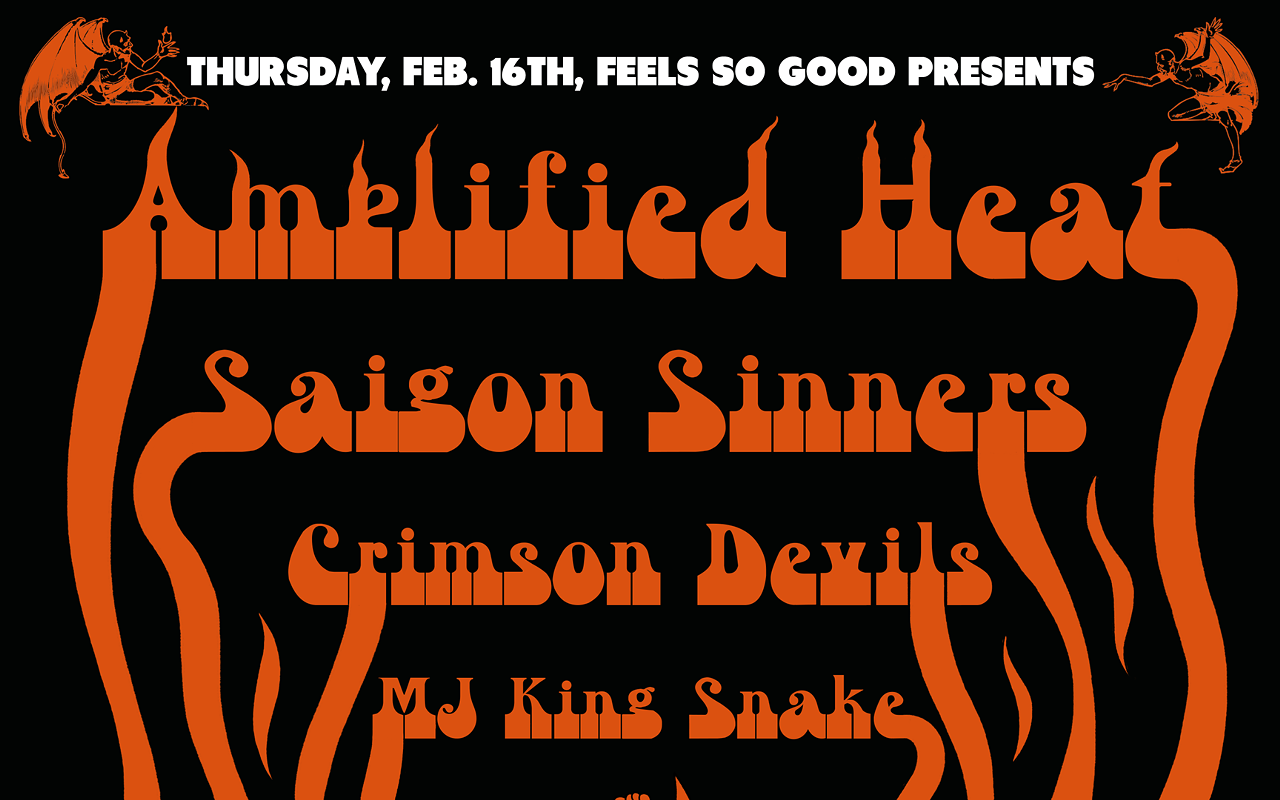 Image: Amplified Heat, Saigon Sinners, Crimson Devils, M.J. King Snake