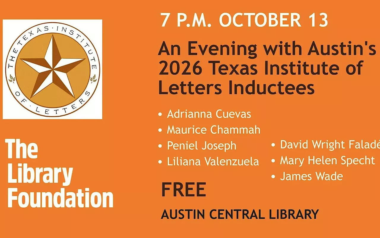 Image: An Evening With Austin's 2026 Texas Institute of Letters Inductees