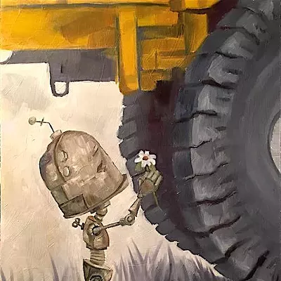 Image: Art for the People: Robots in Rowboats