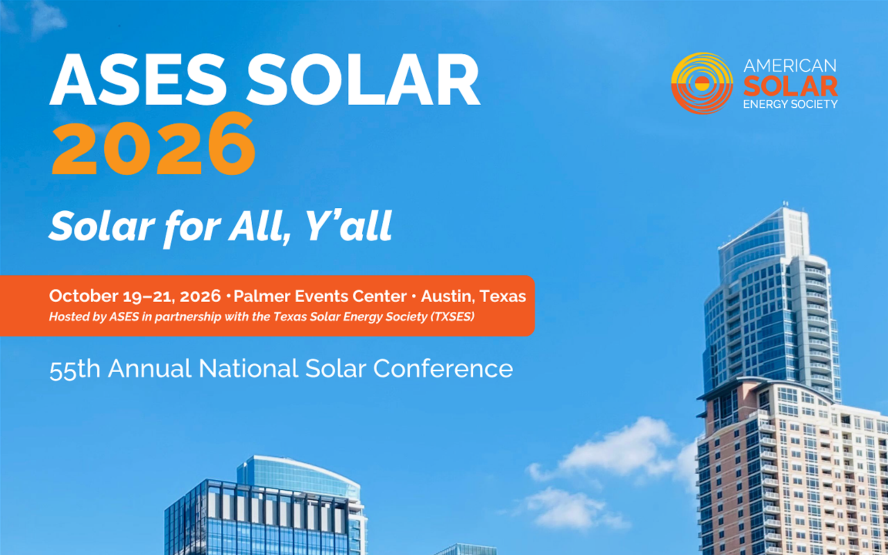 Image: ASES Solar 2026: 55th Annual National Solar Conference
