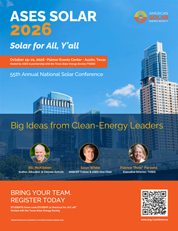 Image: ASES Solar 2026: 55th Annual National Solar Conference
