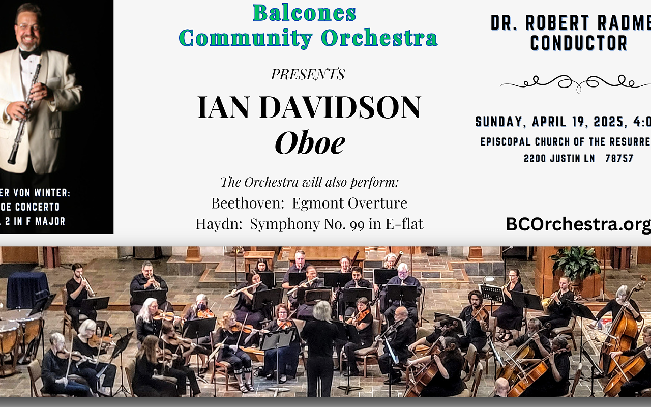 Image: Balcones Community Orchestra Live Concert