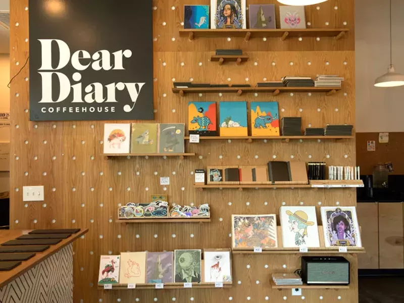 Image: Best Array of Art Supplies in a Vegan Coffeehouse