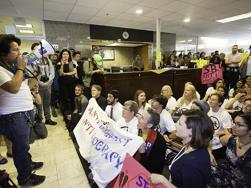 Image: Best Sitting Down to Stand Up for Immigrants' Rights