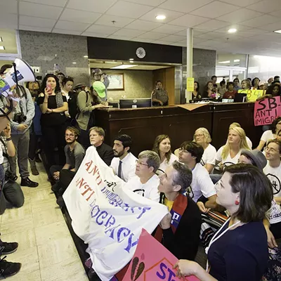 Image: Best Sitting Down to Stand Up for Immigrants' Rights