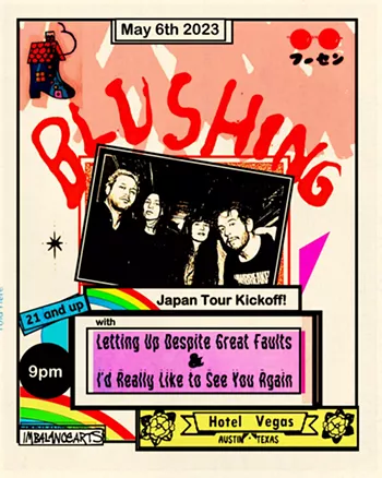 Image: Blushing, Letting Up Despite Great Faults, I'd Really Like to See You Again