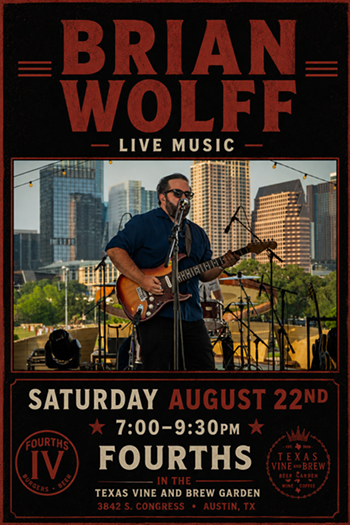 Image: Brian Wolff Live at Fourths