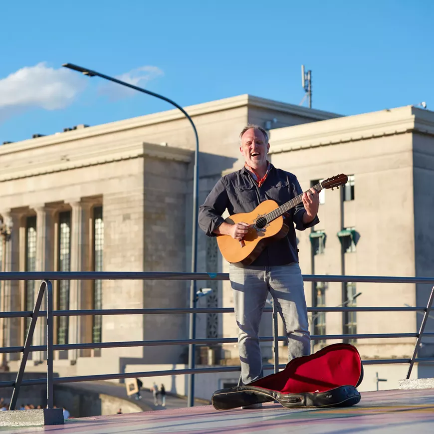 Busking in Buenos Aires