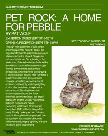 Image: Cage Match Project, Round 27 &ldquo;Pet Rock: A Home For Pebble&rdquo; by Pat Wolf