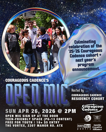 Image: Courageous Cadence: Teen-Centered Open Mic