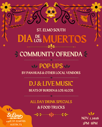 Image: Dia de la Muertos at St. Elmo South