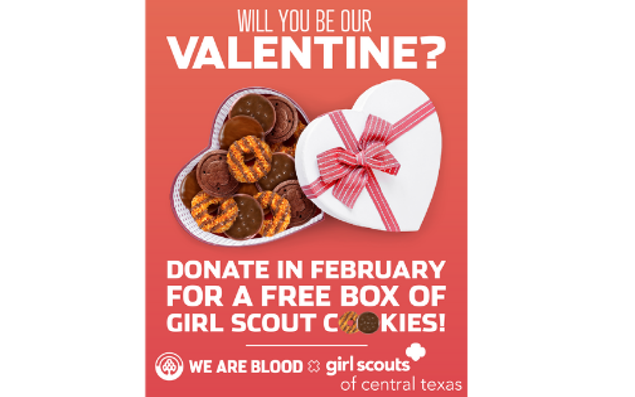 Image: Donate Blood, Get Girl Scout Cookies (February Blood Drive)