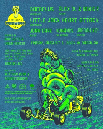 Image: Exploded Drawing w/ Daedelus, Alex DL & Beng.r, Little Jack Heart Attack, Joan Dark, 40hands, JREDOU_KO