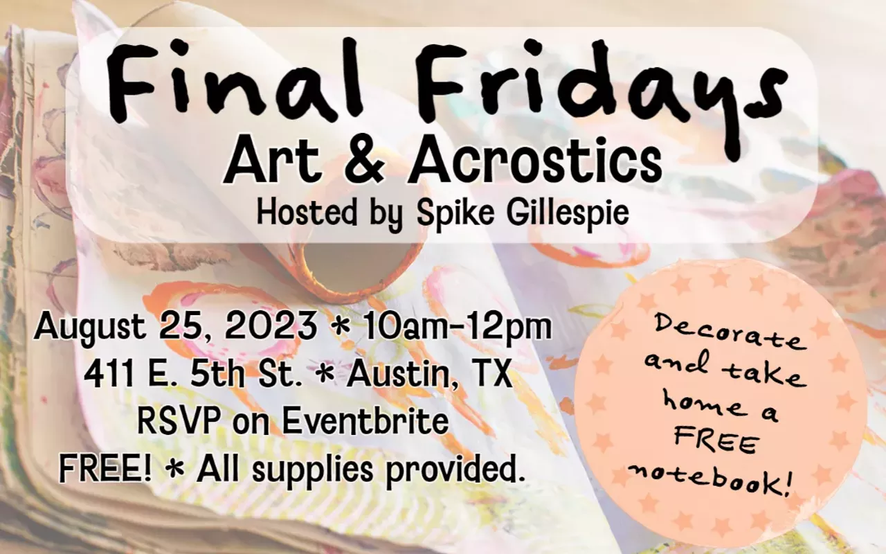 Image: Final Fridays: Art & Acrostics