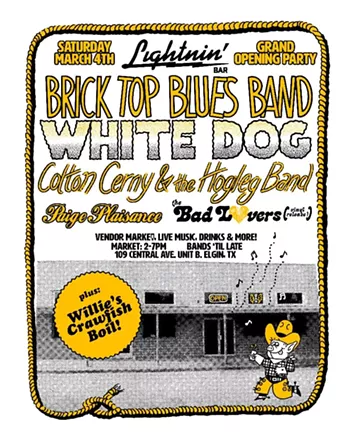 Image: Grand opening w/ Brick Top Blues Band, White Dog, Colton Cerny & the Hogleg Band, Paige Plaisance, the Bad Lovers