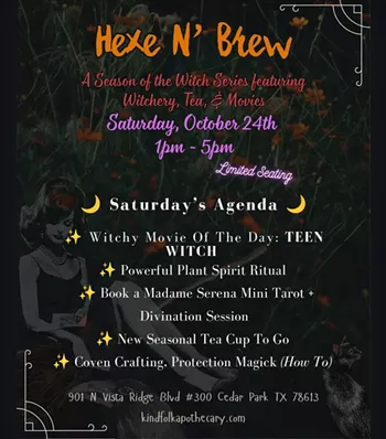 Image: Hexe N&rsquo; Brew A Season of the Witch Series featuring Witchery, Tea, & Movies