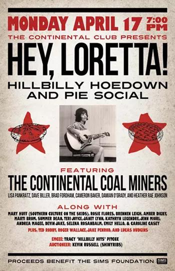 Image: Hey Loretta! Hillbilly Hoedown & Pie Social benefiting the SIMS Foundation
