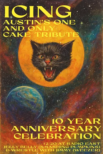 Image: Icing (tenth anniversary & CAKE tribute), Jelly Belly (Smashing Pumpkins tribute), Wrestle With Jimmy (Weezer tribute)