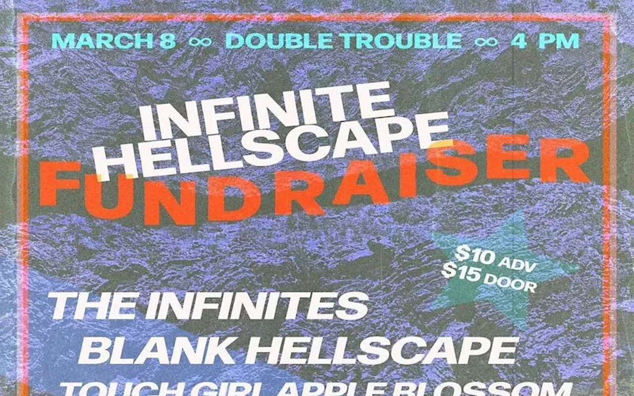 Image: Infinite Hellscape Fundraiser w/ the Infinites, Blank Hellscape, Morgan Garrett, Touch Girl Apple Blossom, Plastidip