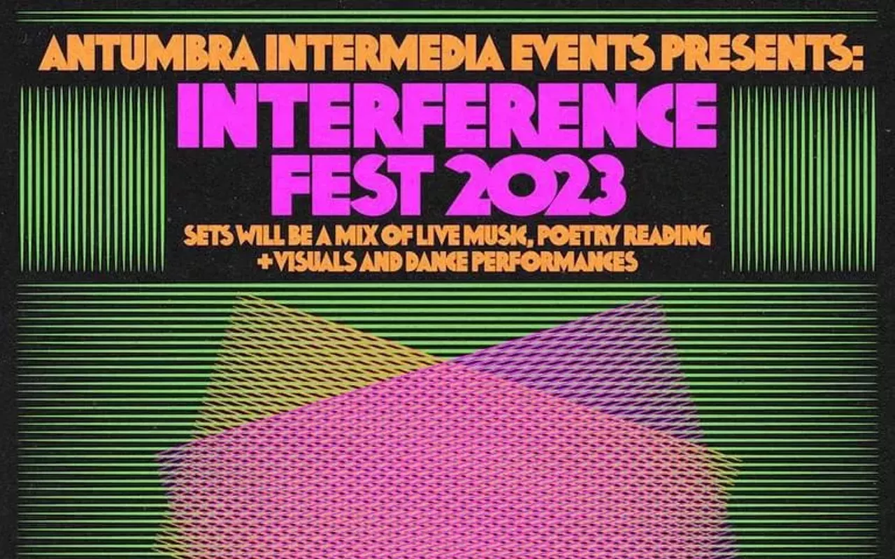 Image: Interference Fest w/ Lexie Mountain (11:15), Subaltern Tongue (11:00), MoonFall (10:25), Ire'ne Lara Silva (10:15), Ramona Reeves (10:05), Amber Ortega (9:55), Amy Annelle, Lisa Cameron, & Bob Haffnar (9:30)