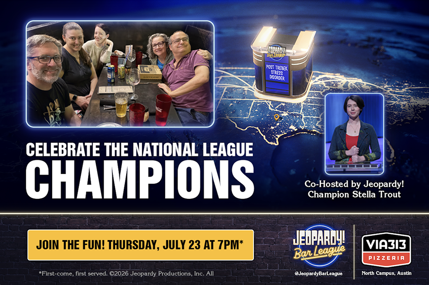 Jeopardy! Bar League National Champions Celebration Event