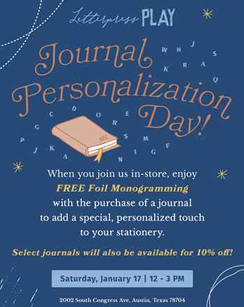 Image: Journal Personalization Day