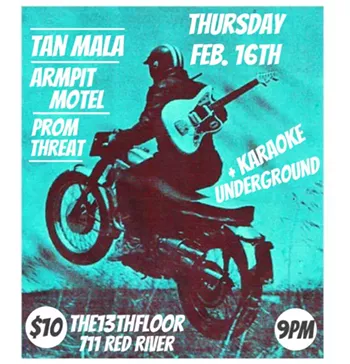 Image: Karaoke Underground, Tan Mala, Prom Threat, Armpit Motel