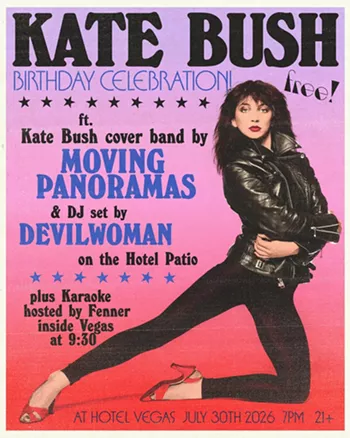 Image: Kate Bush Birthday Celebration w/ Moving Panoramas, DJ DevilWoman