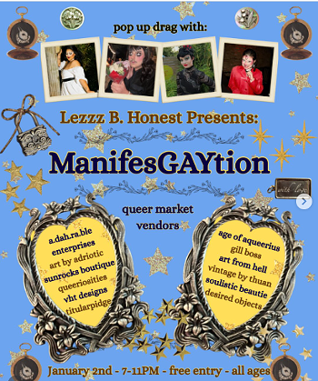Image: Lezzz B. Honest Presents: ManifestGAYtion