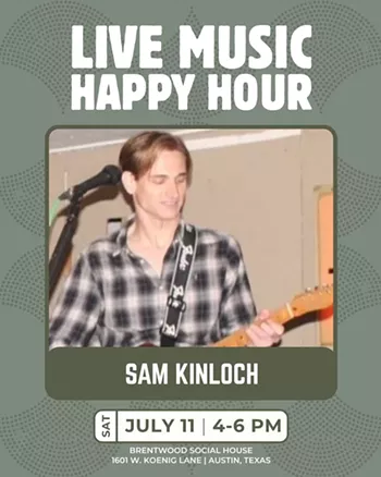 Image: Live Music Happy Hour With Sam Kinloch