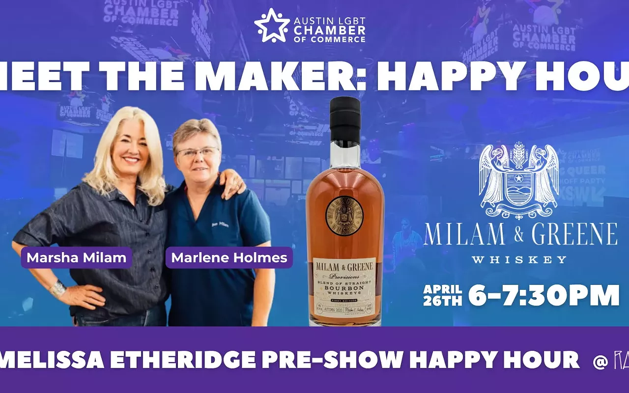 Image: Meet the Maker Happy Hour: + Pre-Melissa Etheridge Show Happy Hour with Milam & Greene