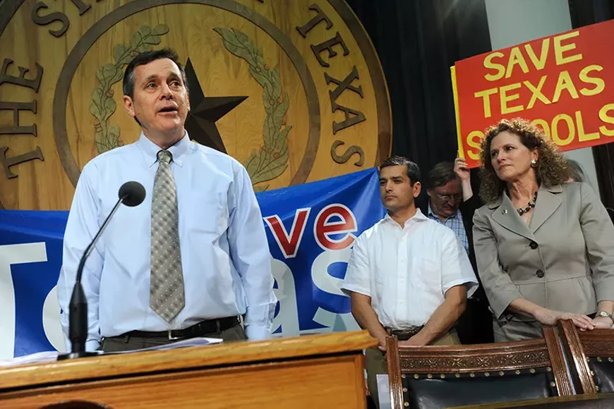 Allen Weeks at a Save Texas Schools event in 2012