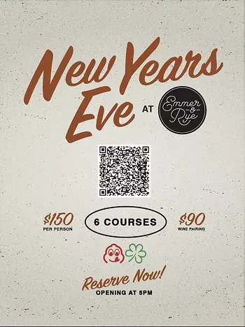 Image: New Year's Eve at Emmer & Rye