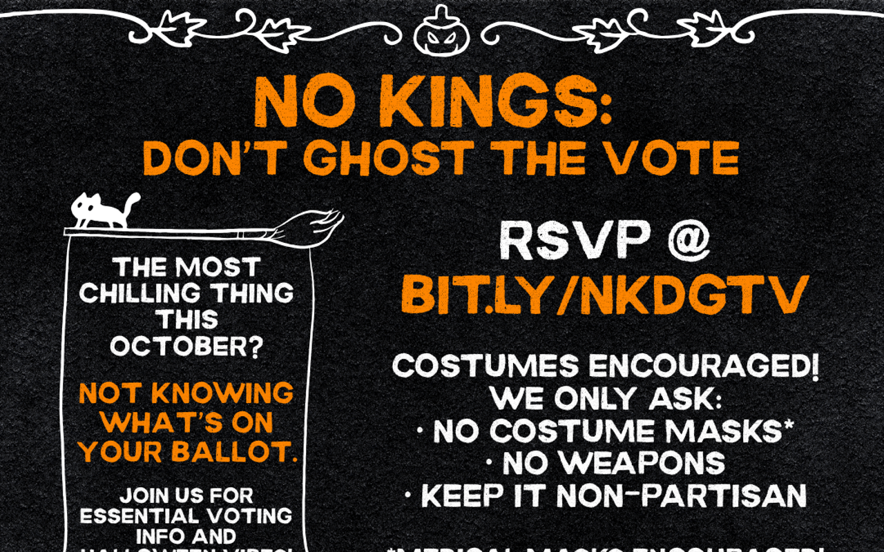 Image: No Kings: Don't Ghost The Vote