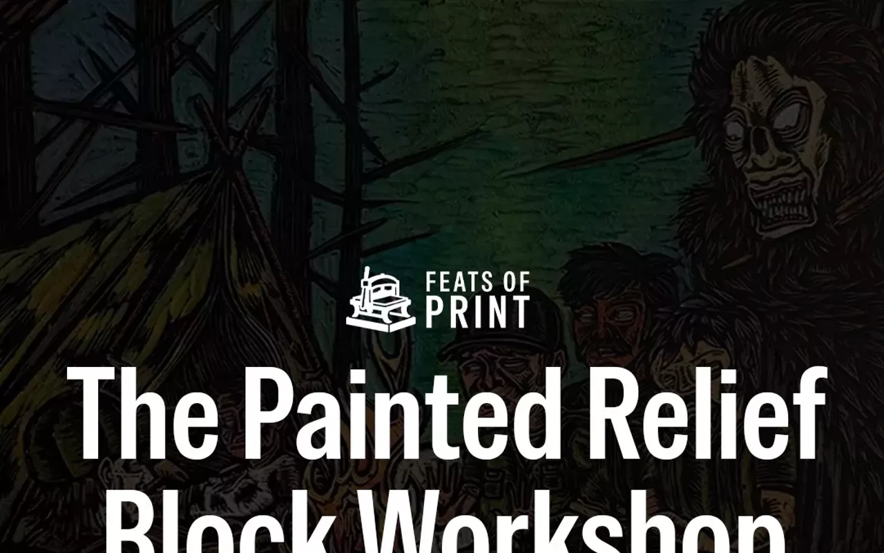 Image: Painted Relief Block Workshop at Feats of Clay Pottery