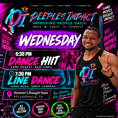 Image: Peeples Impact: HIIT Dance Fitness Class & Line Dance Class