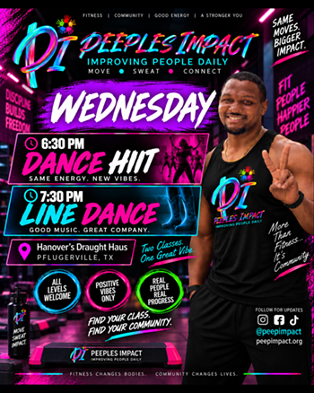Image: Peeples Impact: HIIT Dance Fitness Class & Line Dance Class