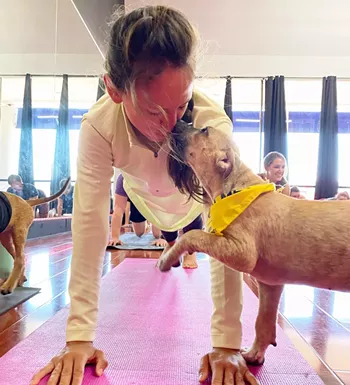 Image: Puppy Yoga Benefitting Georgetown Animal Outreach