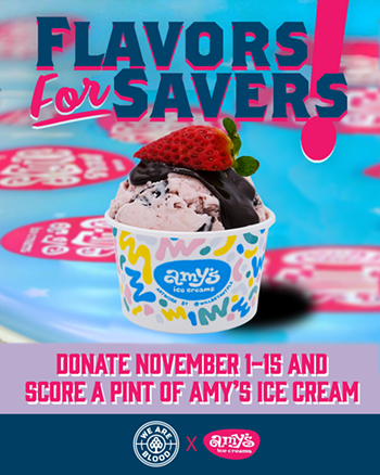 Image: Scoop Up a Pint from Amy&rsquo;s Ice Cream When You Donate Blood