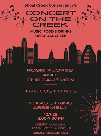 Image: Shoal Creek Conservancy's Concert on the Creek
