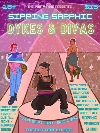 Image: Sipping Sapphic- Dykes & Divas