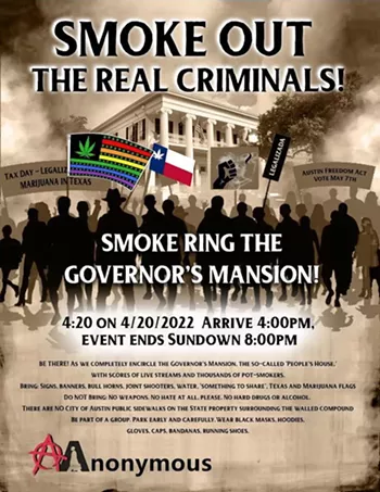 Image: Smoke Ring the Governor's Mansion
