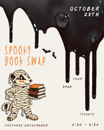 Image: Spooky Book Swap Dinner at Toasty Badger