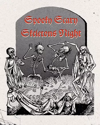 Image: Spooky Scary Skeletons Night
