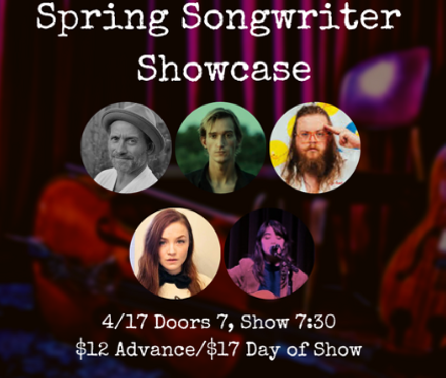 Spring Songwriter Showcase, hosted by Jake Farr