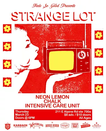 Image: Strange Lot, Neon Lemon, Chalk, ICU