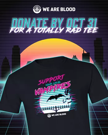 Image: Support Your Local Vampires: We Are Blood Halloween T-Shirt Drive