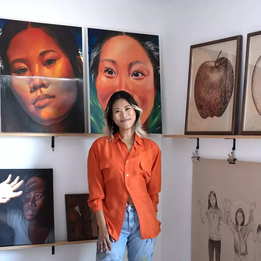 Rewon in her home studio